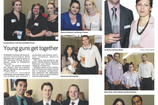 Kent Kingsley | Geelong Advertiser, 24 November 2012